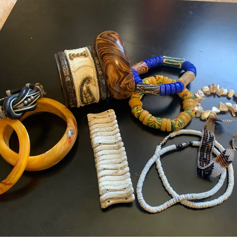 Assorted Bohemian Style Bracelets 12 total